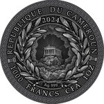 CHARON The Great Greek Mythology 1 Once Argent Monnaie 1000 Francs Cameroon 2024