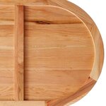 vidaXL Dessus de table 200x100x4 cm bois de chêne massif ovale