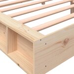 vidaXL Cadre de lit sans matelas 200x200 cm bois massif de pin