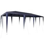 vidaXL Tente de fête Bleu 800 x 400 x 266 cm Polyéthylène et acier