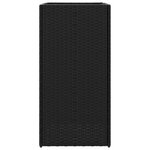 vidaXL Jardinières 2 Pièces noir 40x40x80 cm résine tressée