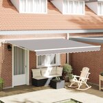 vidaXL Auvent Gris Clair Gris clair 400 × 300 cm Gris clair