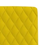 vidaXL Chaises à manger lot de 2 Jaune Velours