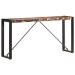 vidaXL Table console 150x35x76 cm Bois de récupération massif
