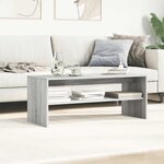 vidaXL Meuble TV Sonoma gris 100x40x40 cm Bois d'ingénierie
