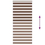 vidaXL Store zèbre marron 100x200 cm largeur du tissu 95 9cm polyester