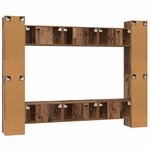 vidaXL Ensemble meuble TV 10 Pièces Bois Ancien 30 5 x 30 x 90 cm