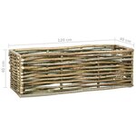 vidaXL Lit surélevé de jardin 120x40x40 cm Bois de noisetier