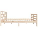 vidaXL Cadre de lit sans matelas bois massif