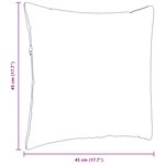 vidaXL Coussins de canapé 2 Pièces Bleu 45 x 45 cm tissu