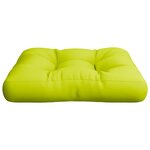 vidaXL Coussin de palette vert vif 58x58x10 cm tissu