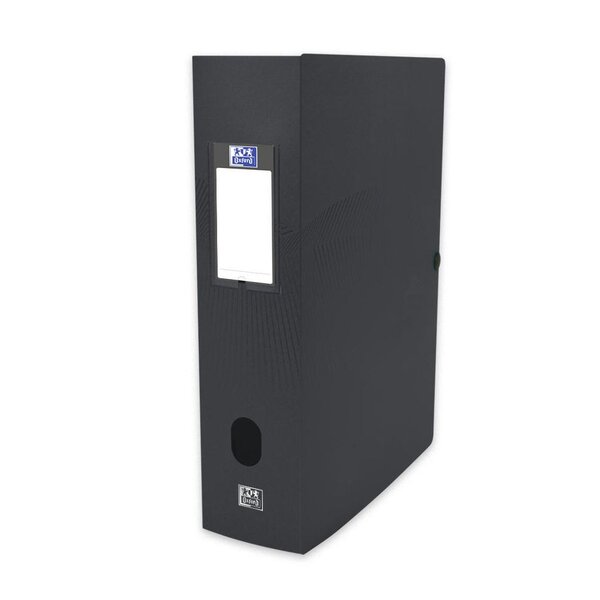 Boîte de classement Osmose 24X32, dos de 8 cm en polypropylène opaque - Noir