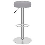 vidaXL Tabourets de bar lot de 2 gris tissu