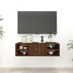 vidaXL Étagère murale chêne marron 102x30x29 cm bois d'ingénierie