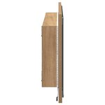vidaXL Miroir chêne artisanal 90 x 8.5 x 37 cm Bois d'ingénierie