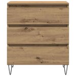vidaXL Buffet chêne artisanal 60 x 35 x 70 cm Bois d'ingénierie