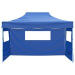 vidaXL Tente de fête 291 x 431 x 315 cm Bleu Tissu Oxford
