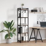 vidaXL Étagère Chêne fumé 40 x 30 x 155 cm Bois d'ingénierie