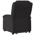 vidaXL Fauteuil inclinable de massage électrique Noir Tissu