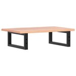 vidaXL Étagère de vasque murale acier et bois de chêne massif