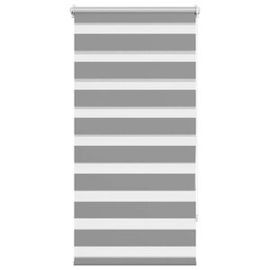 vidaXL Store vénitien Zebra 80 9 x 150 cm  largeur du tissu 76 7 cm  gris