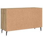 vidaXL Buffet chêne artisanal 100x36x60 cm bois d'ingénierie