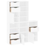 vidaXL Armoires latérales 5 Pièces ODDA blanc 40x24x79 cm bois massif pin