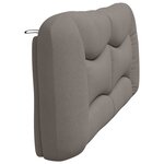 vidaXL Coussin de tête de lit taupe 200 cm tissu