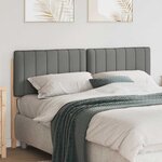 vidaXL Tête de lit capitonnée Marron et gris clair 160 cm Pin massif