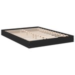 vidaXL Cadre de lit sans matelas noir 120x200 cm