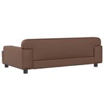 vidaXL Canapé pour enfants marron 90x53x30 cm similicuir
