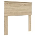 vidaXL Cadre de lit avec tête de lit Sonoma 90 x 190 cm Pin massif