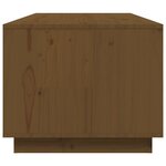 vidaXL Table basse Marron miel 100x50x41 cm Bois massif de pin