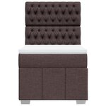 vidaXL Sommier à lattes de lit avec matelas Marron foncé 80x200 cm