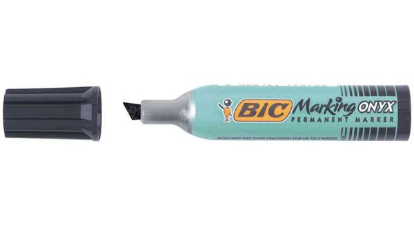 Marqueur Permanent MARKING ONYX 1481 Pointe Biseau 2 7 à 6 2 mm Noir BIC