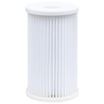 vidaXL Piscine avec écumoire suspendue et pompe 350x90 cm Blanc