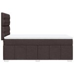 vidaXL Sommier à lattes de lit avec matelas Marron foncé 80x200 cm