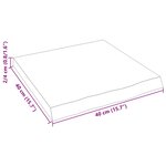 vidaXL Étagère murale 40x40x(2-4)cm bois de chêne massif non traité