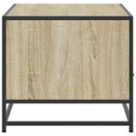 vidaXL Table basse chêne sonoma 100x50x45cm bois d'ingénierie et métal