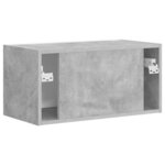 vidaXL Meuble TV mural Béton 60 x 31 x 29.5 cm Bois d'ingénierie