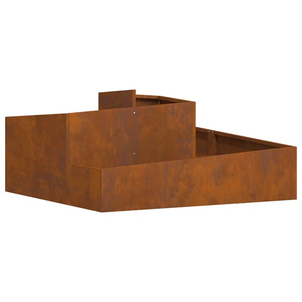 vidaXL Pots & Jardinières Acier corten Grand Durable