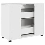 vidaXL Cabinet de salle de bain Blanc brillant 76 5 x 35 x 64 cm