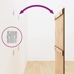 vidaXL Tête de lit murale Marron miel 82 5x3x110 cm Bois massif de pin