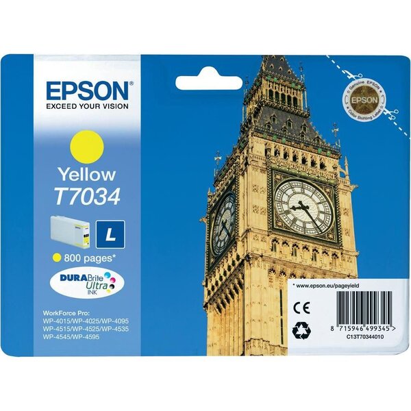 Cartouche d'encre epson big ben t7034 (jaune)