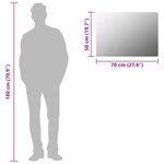 vidaXL Miroir sans cadre 70x50 cm Verre
