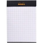 bloc noir n°11 7 4x10 5cm 80 feuilles agrafées 80g Q.5x5 RHODIA