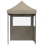 vidaXL Tente de fête Taupe 200 x 200 x 306 cm Tissu Oxford