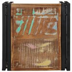 vidaXL Table basse multicolore 40x40x35 cm bois de récupération massif