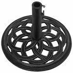 vidaXL Socle de parasol Noir 44x44x31 cm Fonte