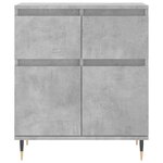vidaXL Buffet Gris béton 60x35x70 cm Bois d'ingénierie